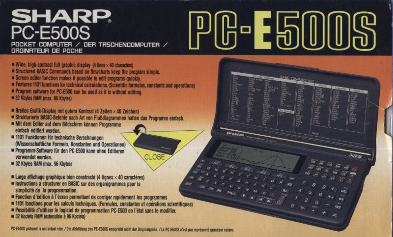 sharp pc-e500 programs